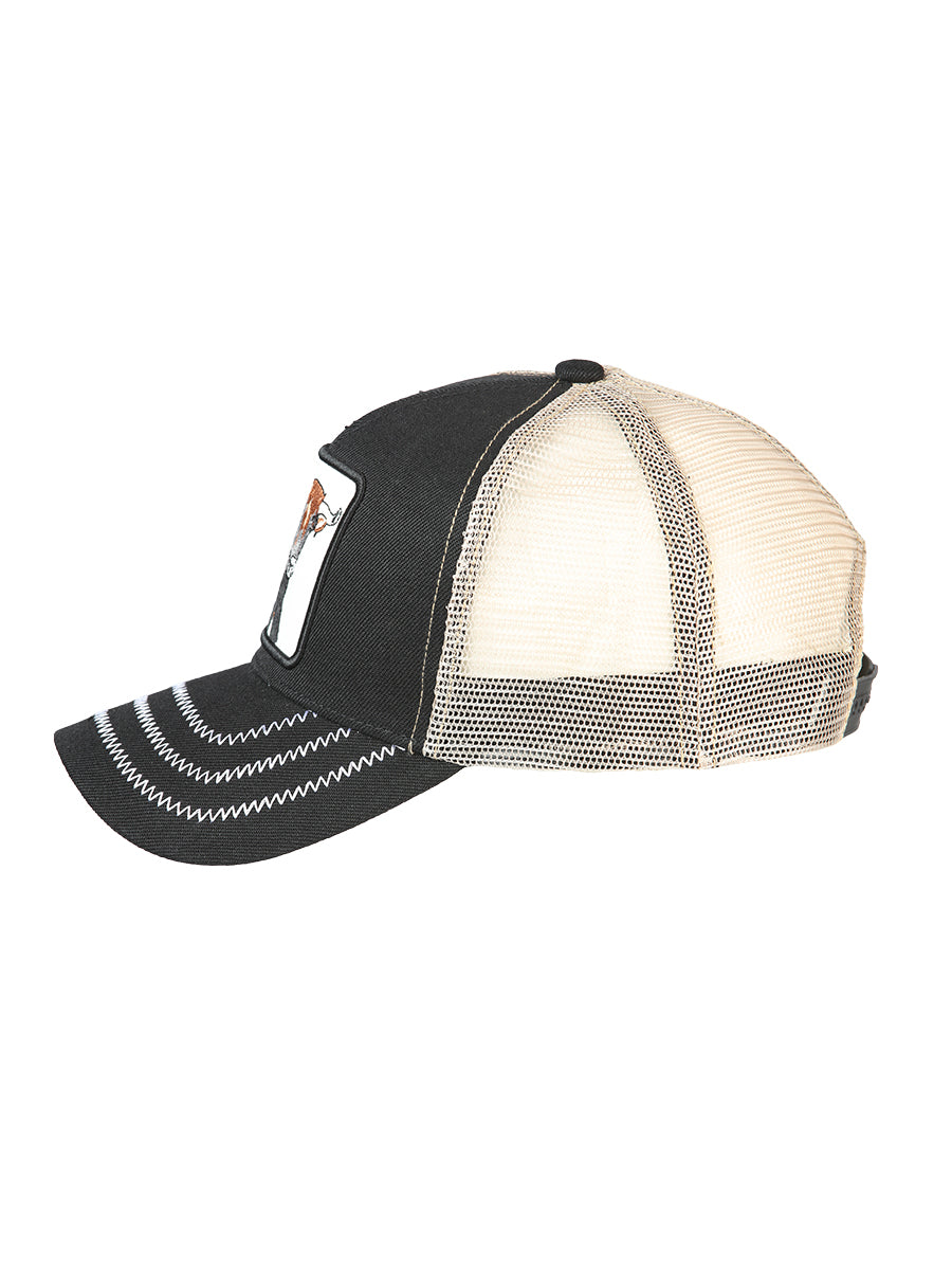 El General Bull Hat- Black/Taupe 44385