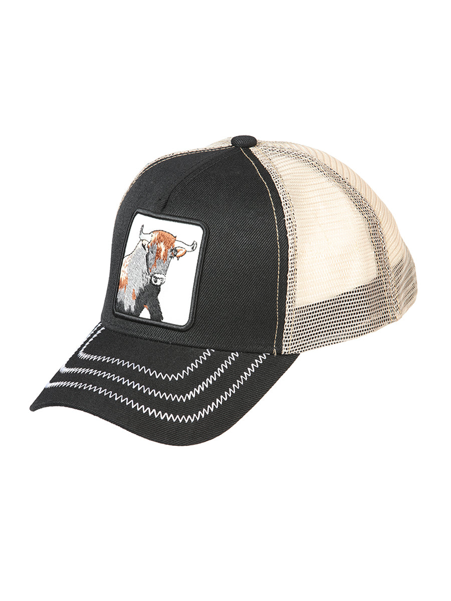El General Bull Hat- Black/Taupe 44385