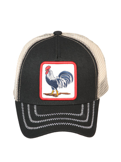 El General Rooster Hat- Black/Taupe 44388