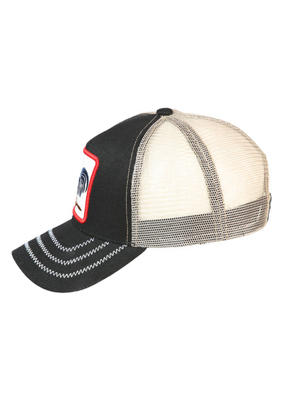 El General Rooster Hat- Black/Taupe 44388