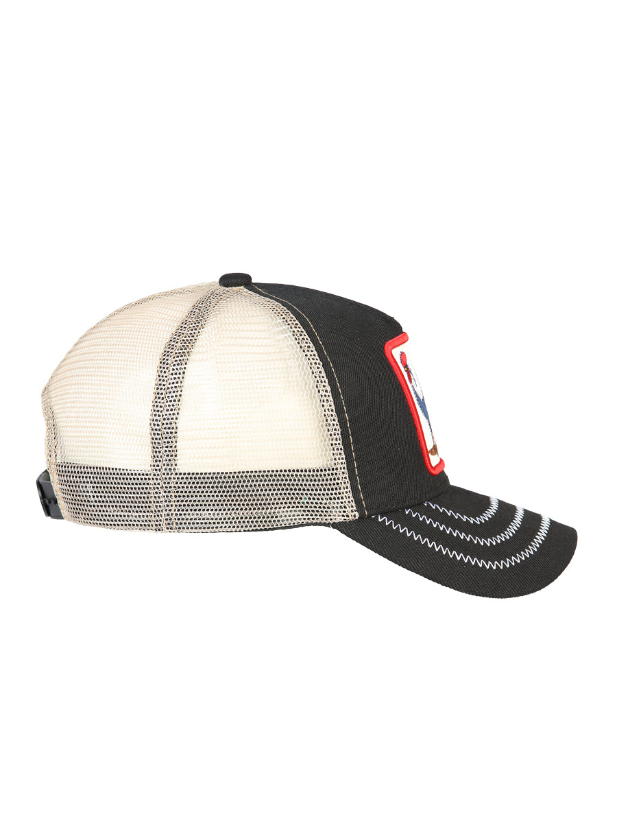El General Rooster Hat- Black/Taupe 44388