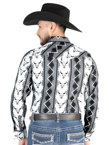 El General - Casual Long Sleeve Shirt - Negro 44491