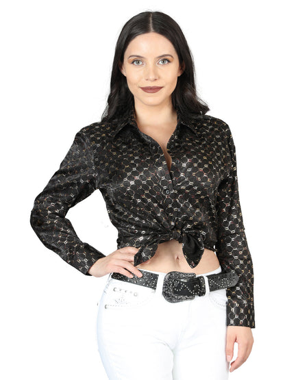 El General Black/Gold Casual Long-Sleeve Shirt 44558