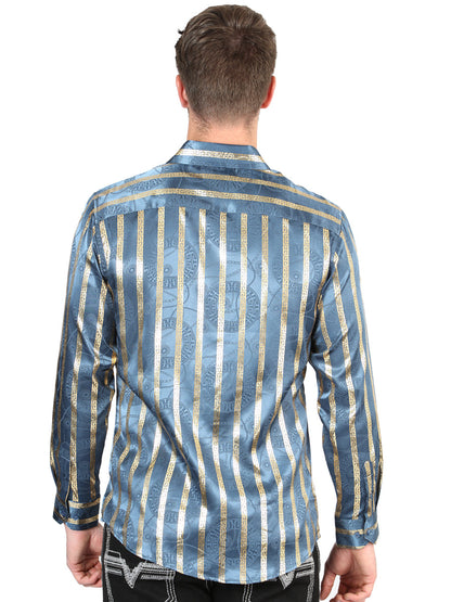 El General Teal Casual Long-Sleeve Shirt 44580
