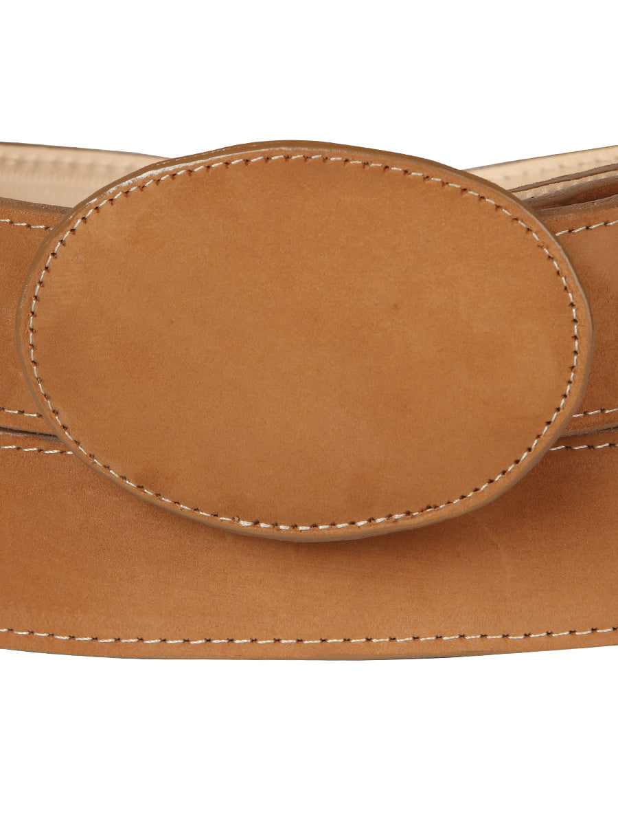 Women Denim Belt - El General - Nobuck Peach 44648