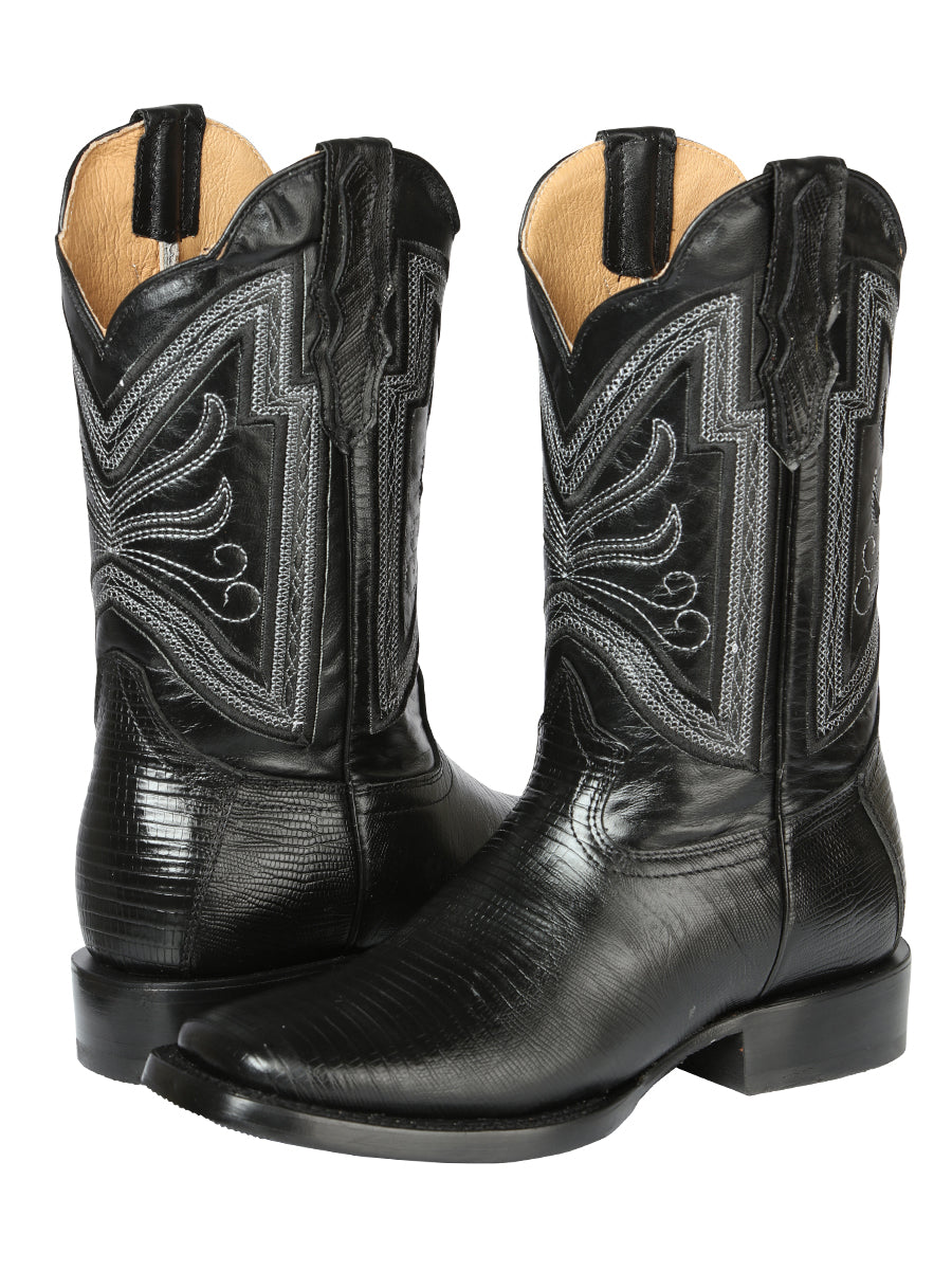 El General Men's Rodeo Boot - Imitation Lizard - Black 44666