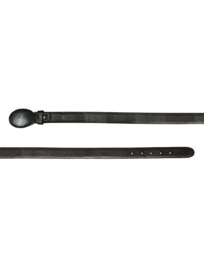 Cowboy Belt - El General  - Imitation Lizard - Black 44670