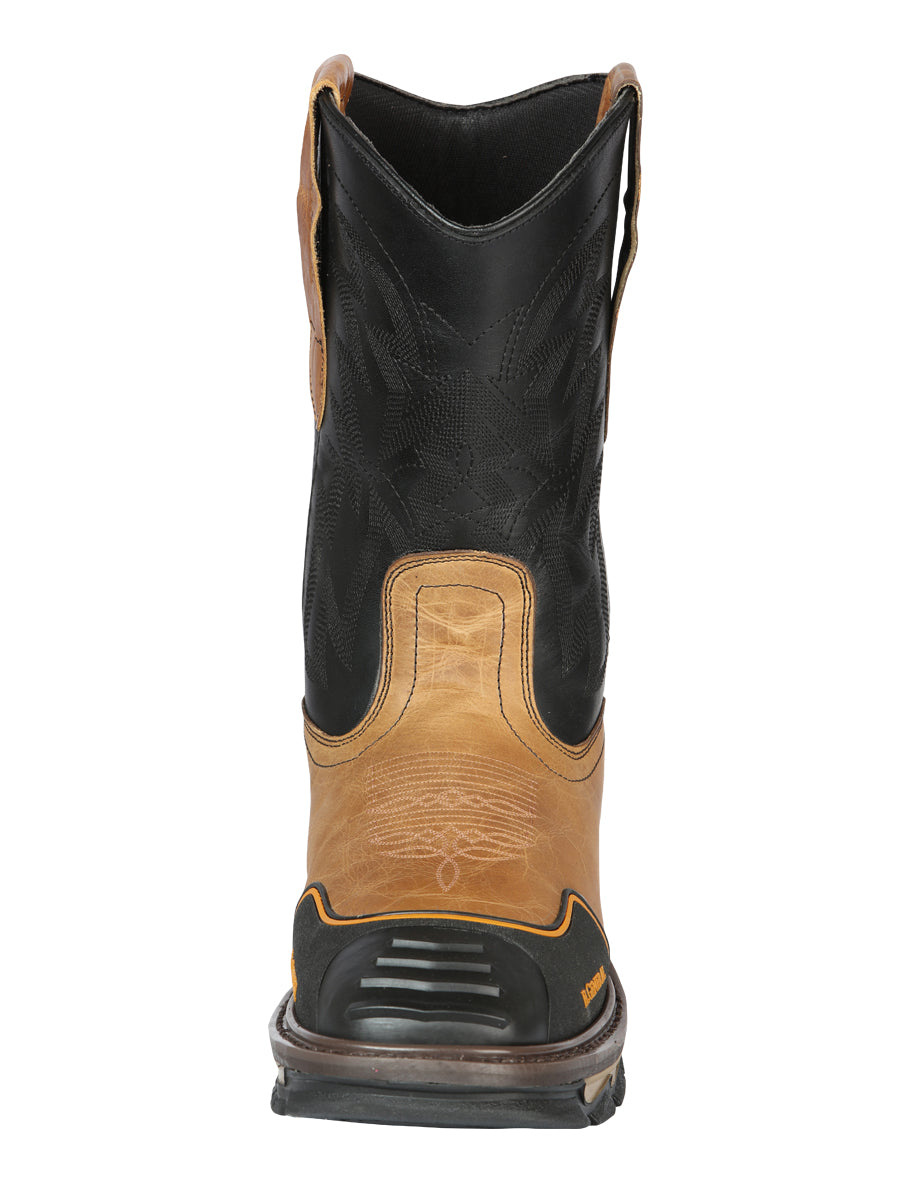 El General Men’s Work Boot - Crazy Leather - Mantequilla 44686