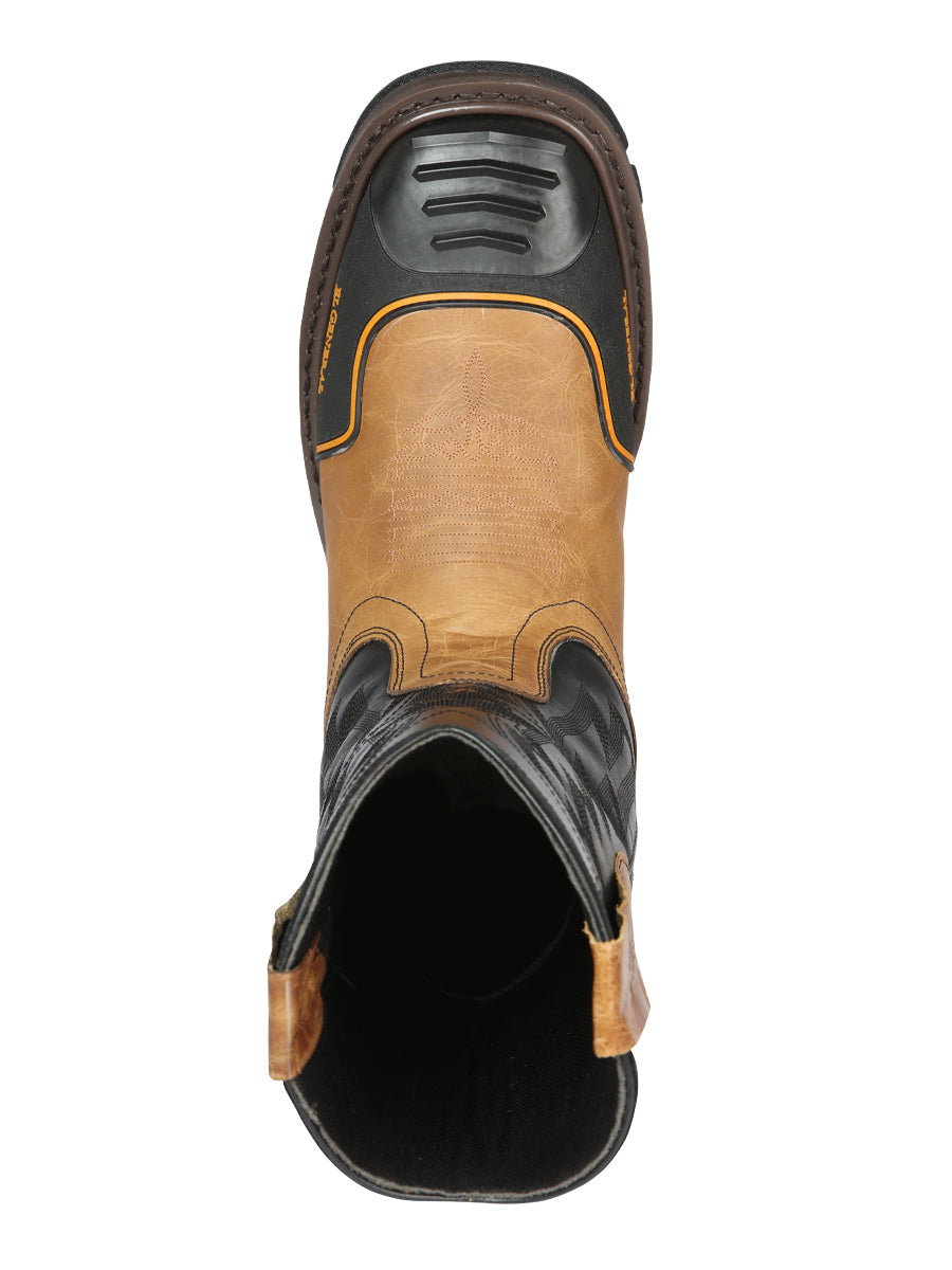 El General Men’s Work Boot - Crazy Leather - Mantequilla 44686