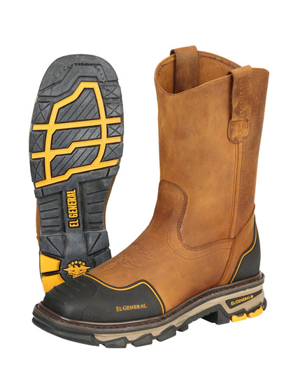El General Men’s Work Boot - Crazy Leather - Kansas 44689