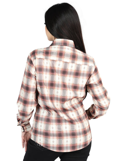 El General  -  Casual Long-Sleeve Shirt  - Orange Beige 44716