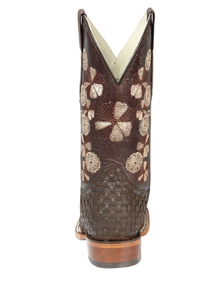 El General Women’s Rodeo Boots Petatillo - Brown 44855