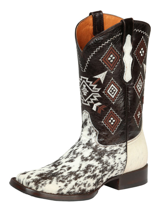 El General Men’s Square Toe Genuine Cowhide Cowboy Boot - 44862