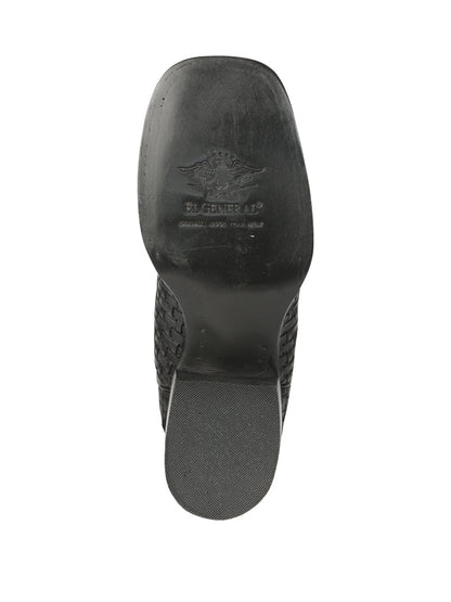 El General Men’s Petatillo Crazy Black Rodeo Boots 44884