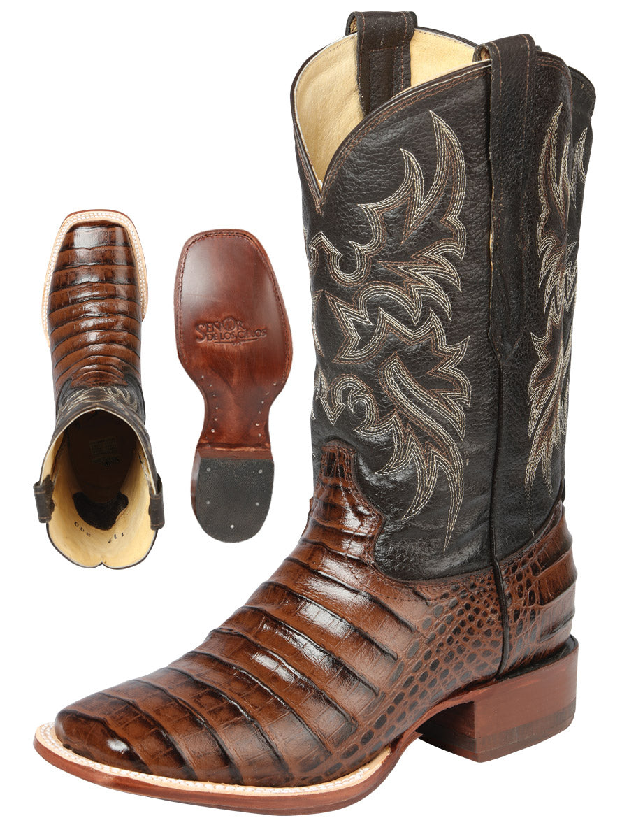 Rodeo Boot Imitation El Señor de los Cielos - Coco Belly Café Faux Leather 44937