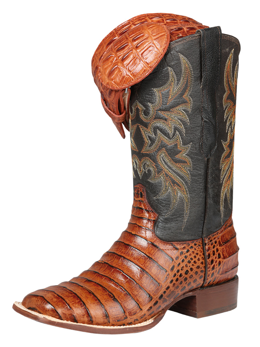 Vaquero Boot Imitation El Señor de los Cielos - Coco Belly Cognac Faux Leather 44939