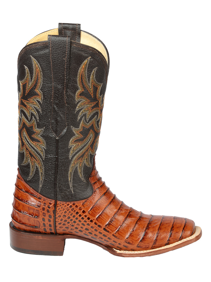 Vaquero Boot Imitation El Señor de los Cielos - Coco Belly Cognac Faux Leather 44939
