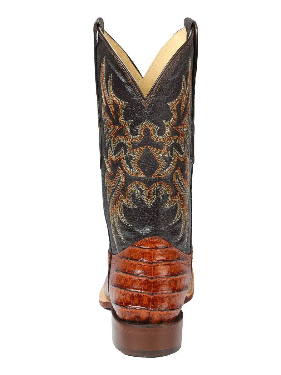 Vaquero Boot Imitation El Señor de los Cielos - Coco Belly Cognac Faux Leather 44939