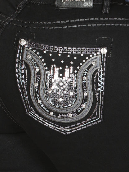 Centenario Bootcut Denim Jeans - Black 45028