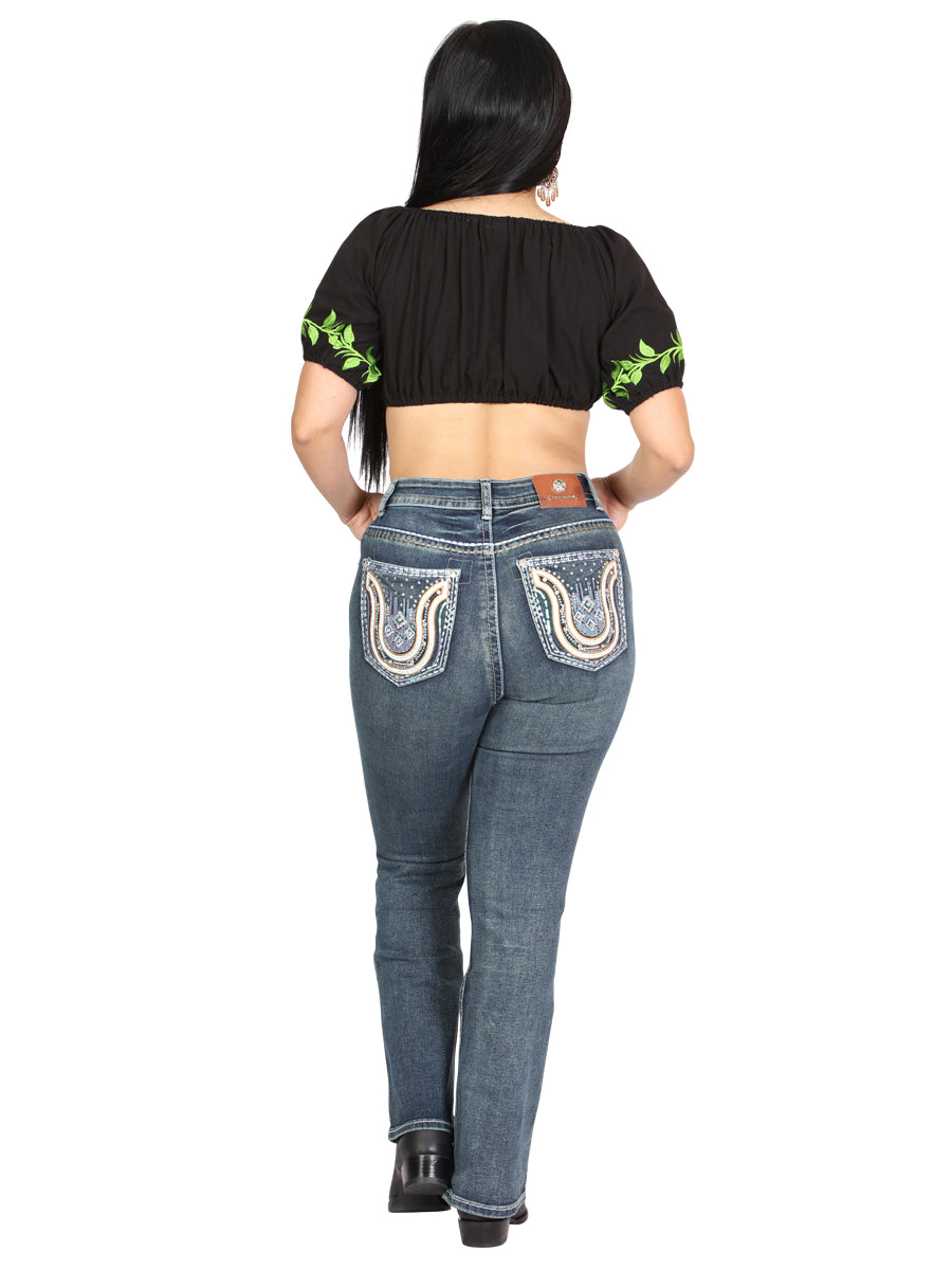 Centenario Bootcut Denim Jeans - Dark Blue 45029
