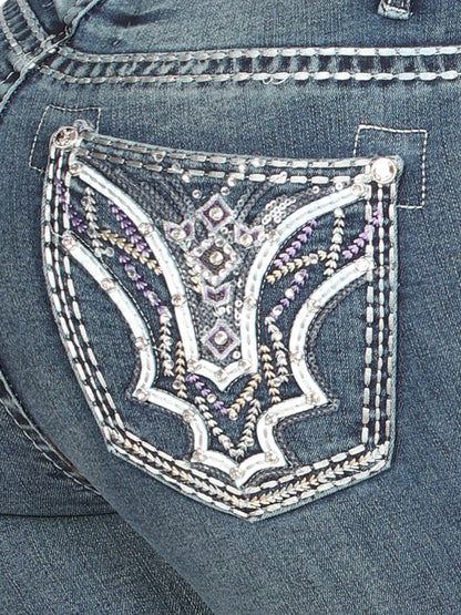 Centenario Bootcut Denim Jeans - Dark Blue 45032