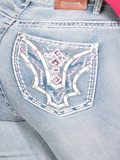 Centenario Bootcut Denim Jeans - Light Blue 45033