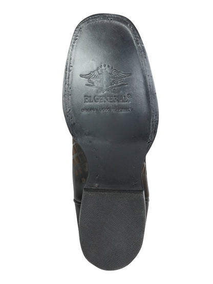 Men's Rodeo Boots - El General Pull-Up Leather - Gray 45172