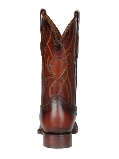 Men's Rodeo Boots - El General Pull-Up Leather - Tabacco 45174