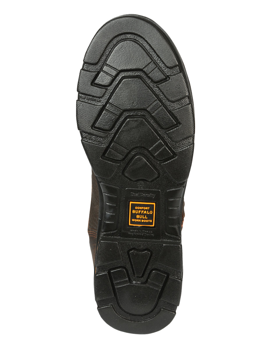 Buffalo & Bull Men’s Work Boots with Toe Cap Bovine Leather - Rino  Moka 45260