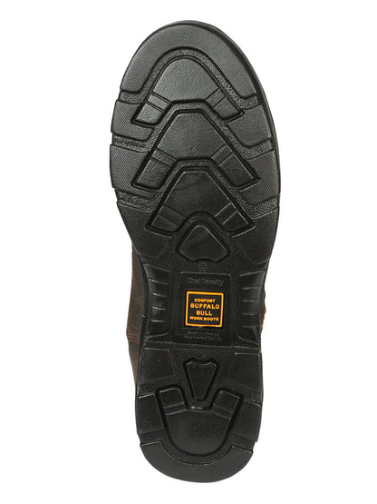 Buffalo & Bull Men’s Work Boots with Toe Cap Bovine Leather - Rino  Moka 45260
