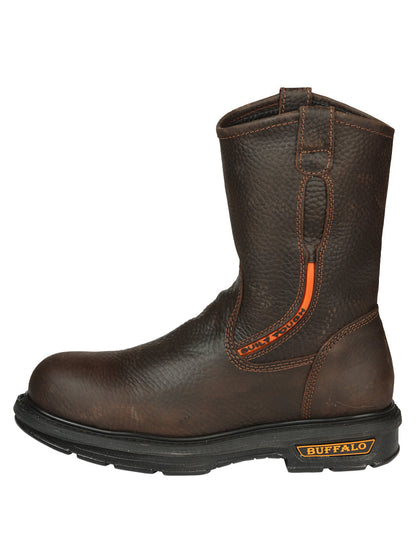Buffalo & Bull Men’s Work Boots with Toe Cap Bovine Leather - Rino  Moka 45260