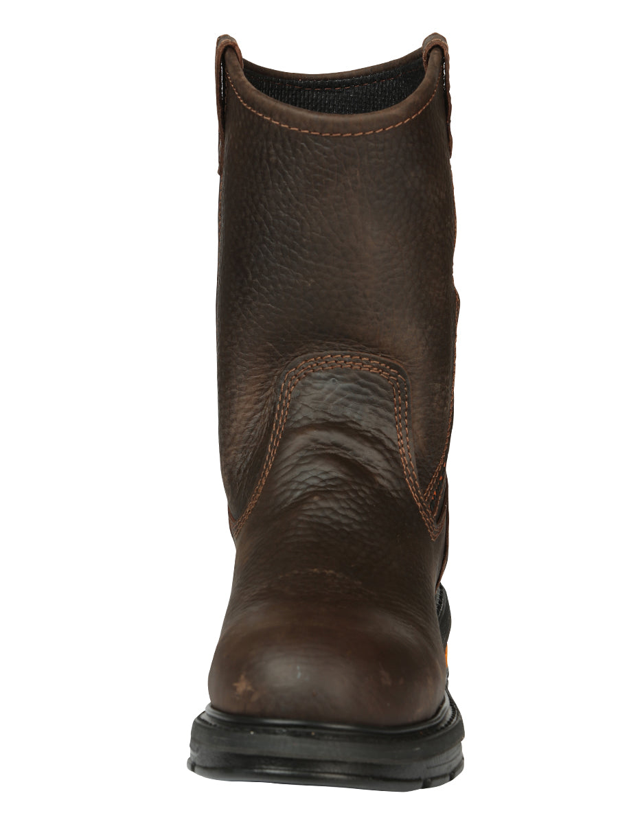 Buffalo & Bull Men’s Work Boots with Toe Cap Bovine Leather - Rino  Moka 45260