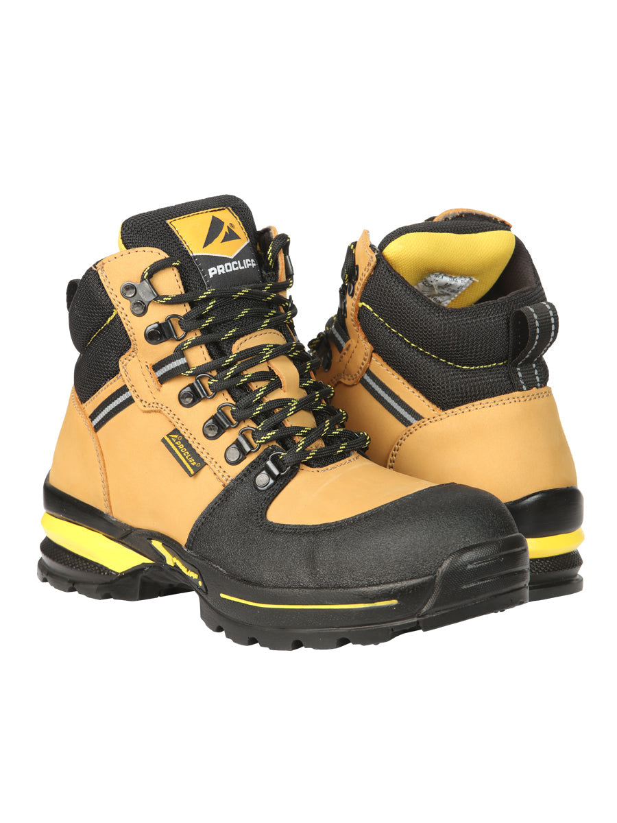 Procliff Men’s Work Shoes with Laces and Toe Cap - Nobuck Miel  45285