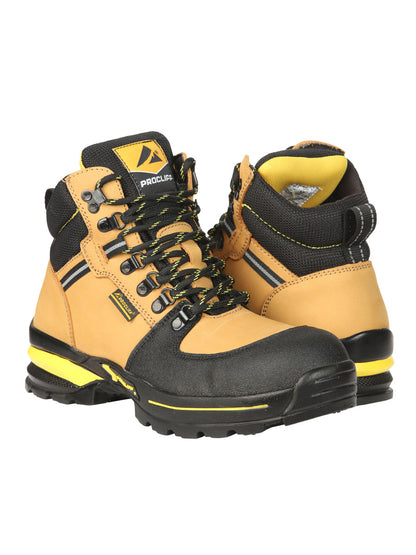 Procliff Men’s Work Shoes with Laces and Toe Cap - Nobuck Miel  45285