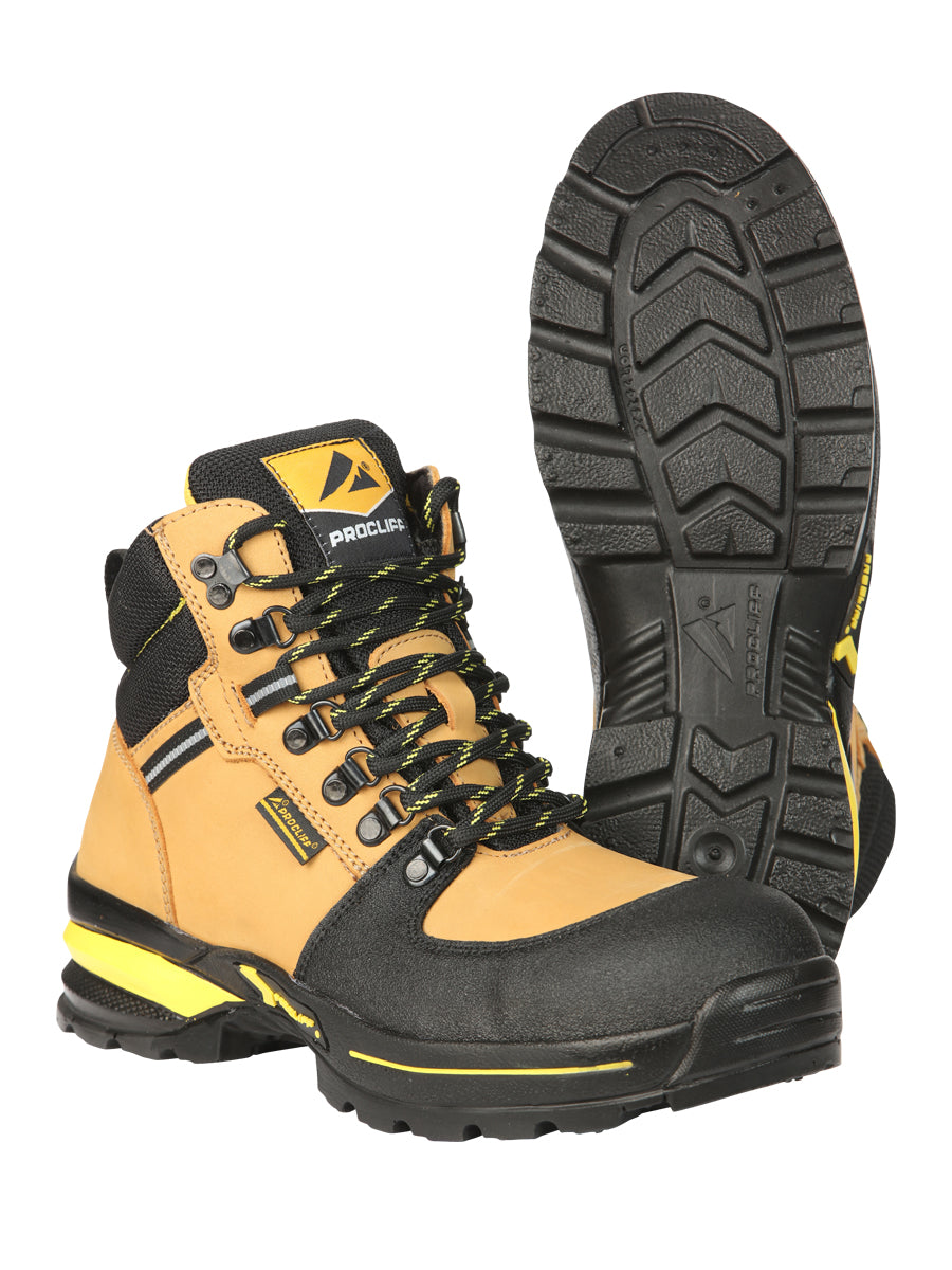 Procliff Men’s Work Shoes with Laces and Toe Cap - Nobuck Miel  45285
