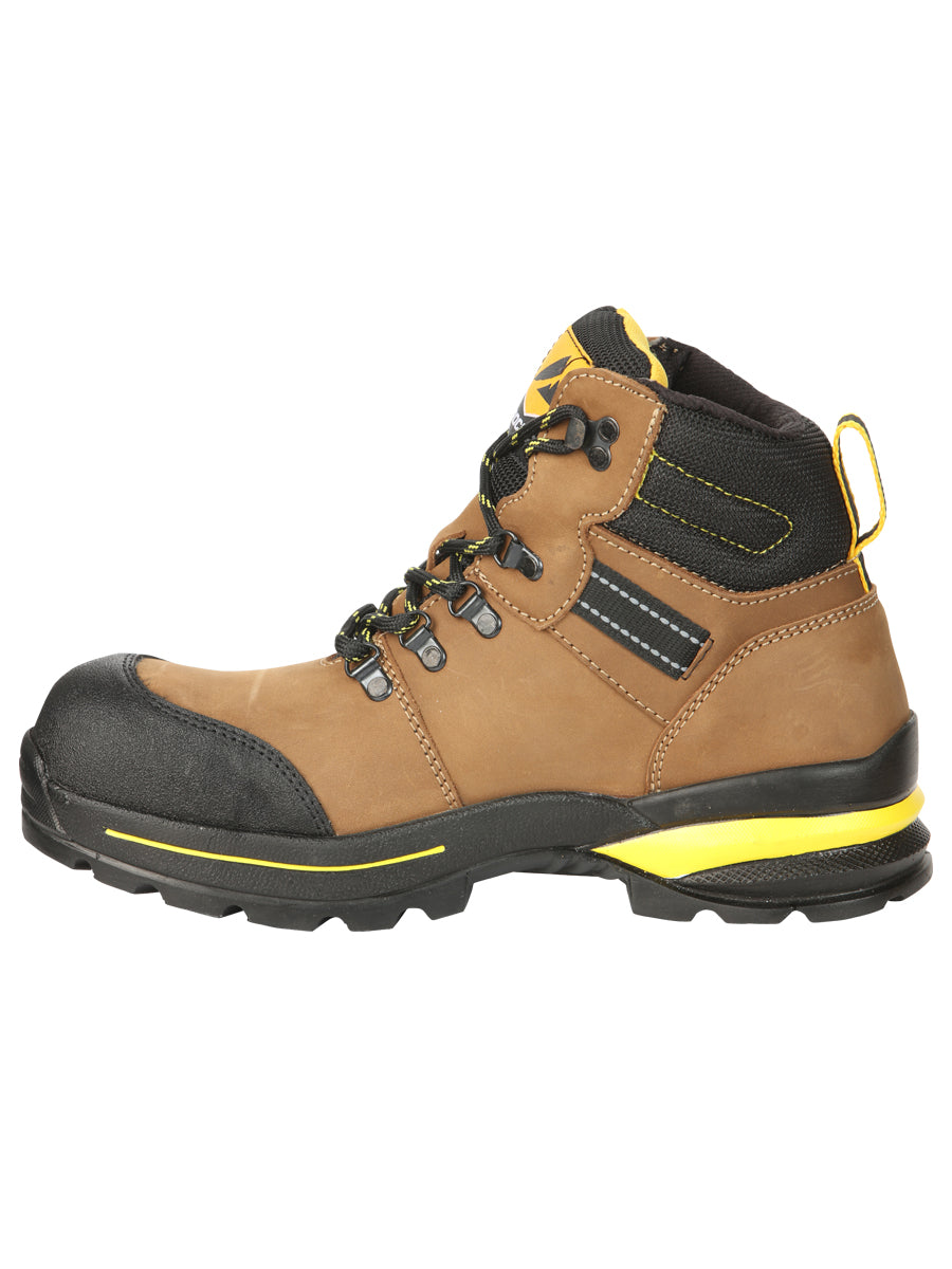 Procliff Safety Work Boots Nubuck Maple: Lace-Up with Helmet for  Worksite Safety 45287