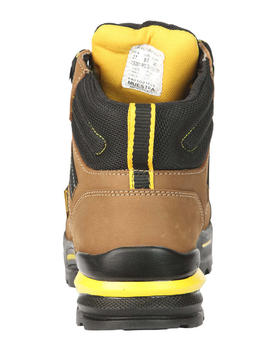 Procliff Safety Work Boots Nubuck Maple: Lace-Up with Helmet for  Worksite Safety 45287