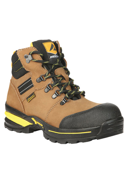 Procliff Safety Work Boots Nubuck Maple: Lace-Up with Helmet for  Worksite Safety 45287
