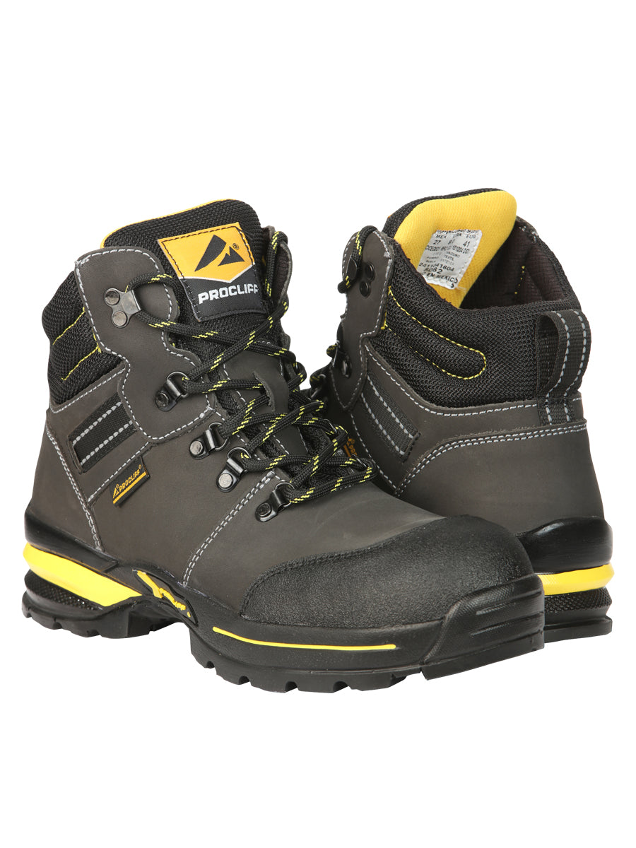 Procliff Safety Work Boots Nubuck Oxford: Lace-Up with Helmet for  Worksite Safety 45288