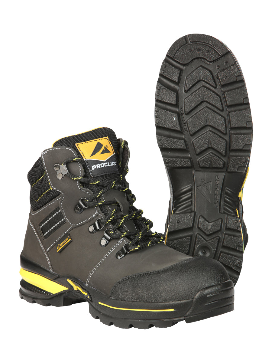 Procliff Safety Work Boots Nubuck Oxford: Lace-Up with Helmet for  Worksite Safety 45288