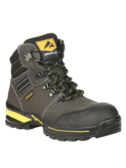 Procliff Safety Work Boots Nubuck Oxford: Lace-Up with Helmet for  Worksite Safety 45288