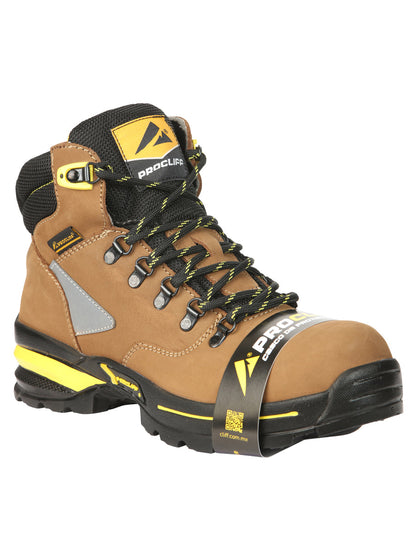 Procliff Safety Work Boots Nubuck Maple: Lace-Up with Helmet for  Worksite Safety 45289
