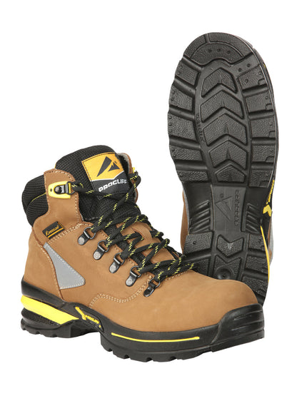 Procliff Safety Work Boots Nubuck Maple: Lace-Up with Helmet for  Worksite Safety 45289