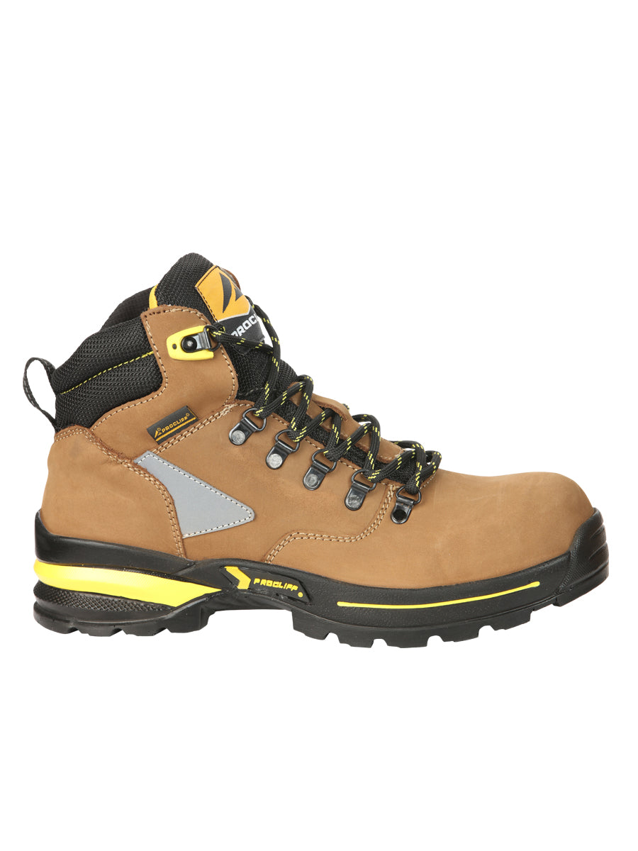 Procliff Safety Work Boots Nubuck Maple: Lace-Up with Helmet for  Worksite Safety 45289