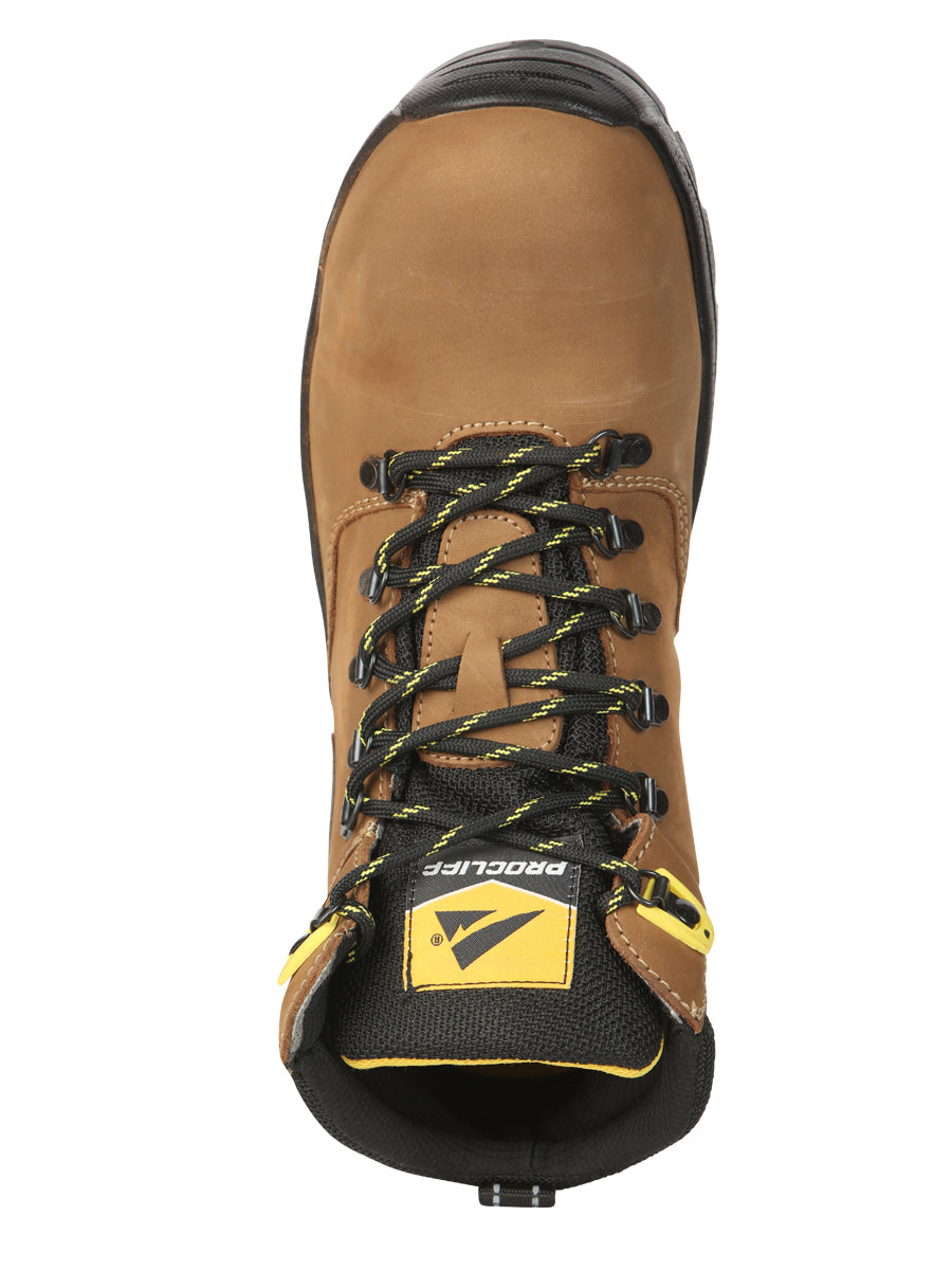 Procliff Safety Work Boots Nubuck Maple: Lace-Up with Helmet for  Worksite Safety 45289