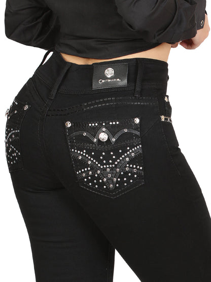Centenario Hip-Up Skinny Denim Jeans - Black 45318