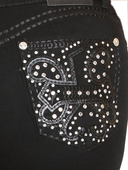 Centenario Hip-Up Bootcut Denim Jeans - Black 45320