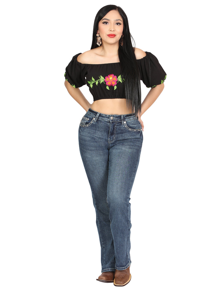 Centenario Hip-Up Bootcut Denim Jeans - Dark Blue 45321