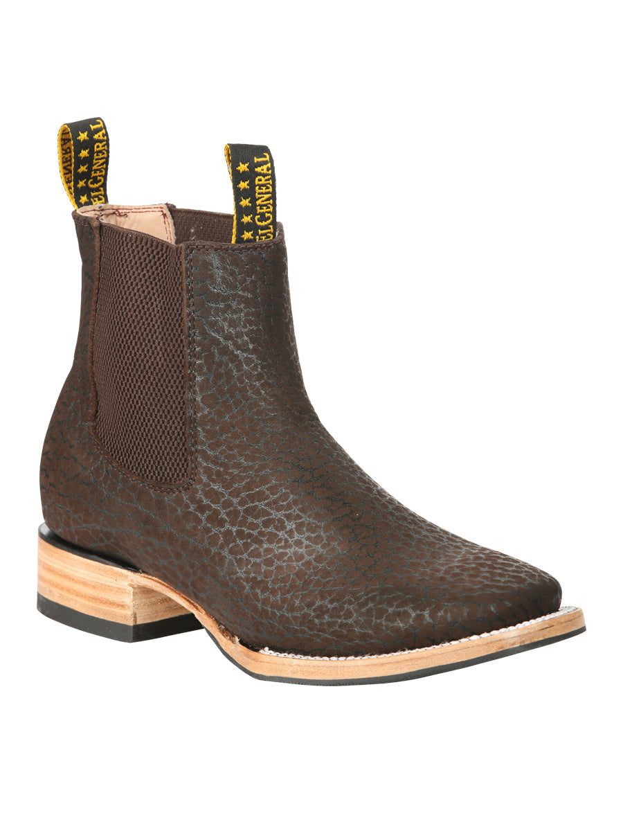 El General Men’s Ankle Boots - Bull Neck Leather Moka 45341