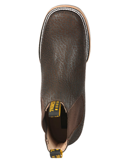 El General Men’s Ankle Boots - Bull Neck Leather Moka 45341